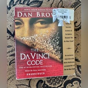 The Da Vinci Code Audiobook - Red and Brown Cover
